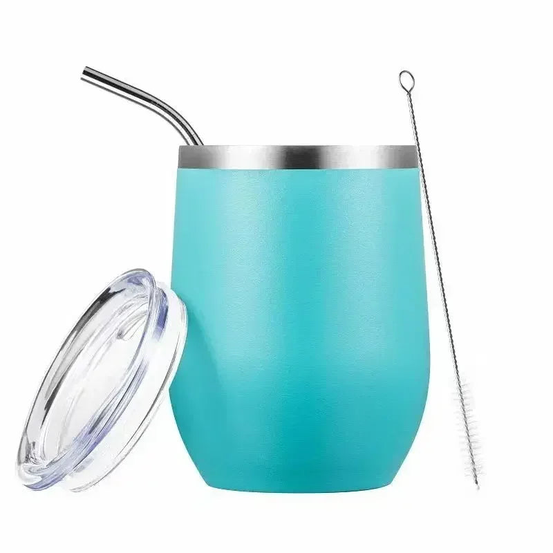 Calebasse maté en métal isotherme Bleu Ma Théière