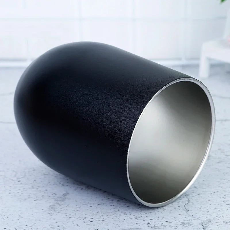 Calebasse maté en métal isotherme noire et bombilla Ma Théière