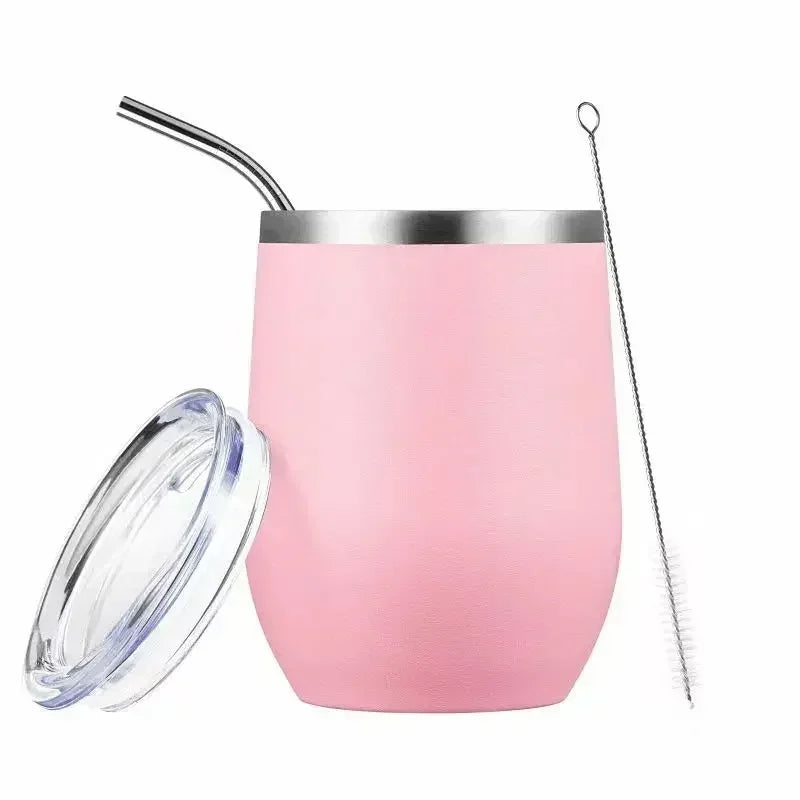 Calebasse maté en métal isotherme Rose Ma Théière