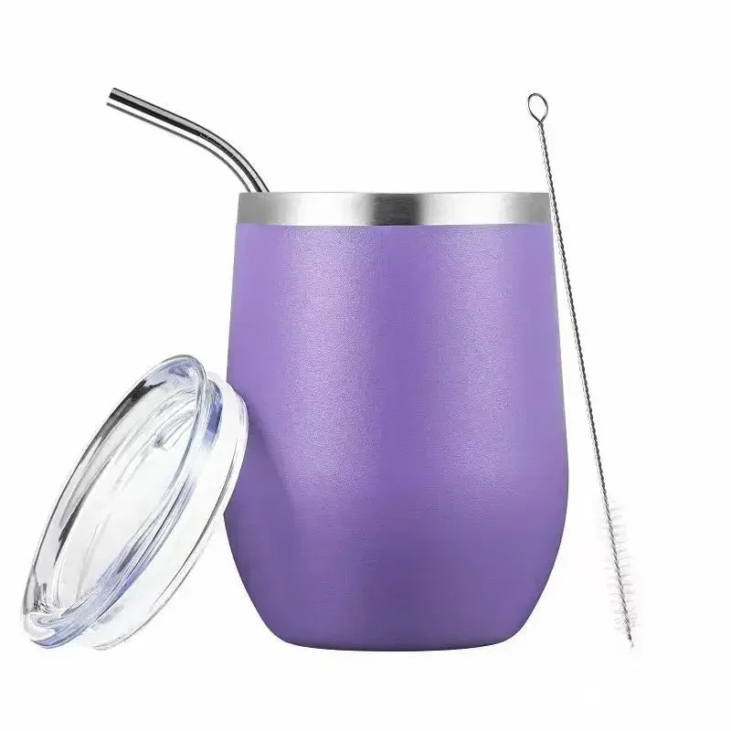 Calebasse maté en métal isotherme Violet Ma Théière