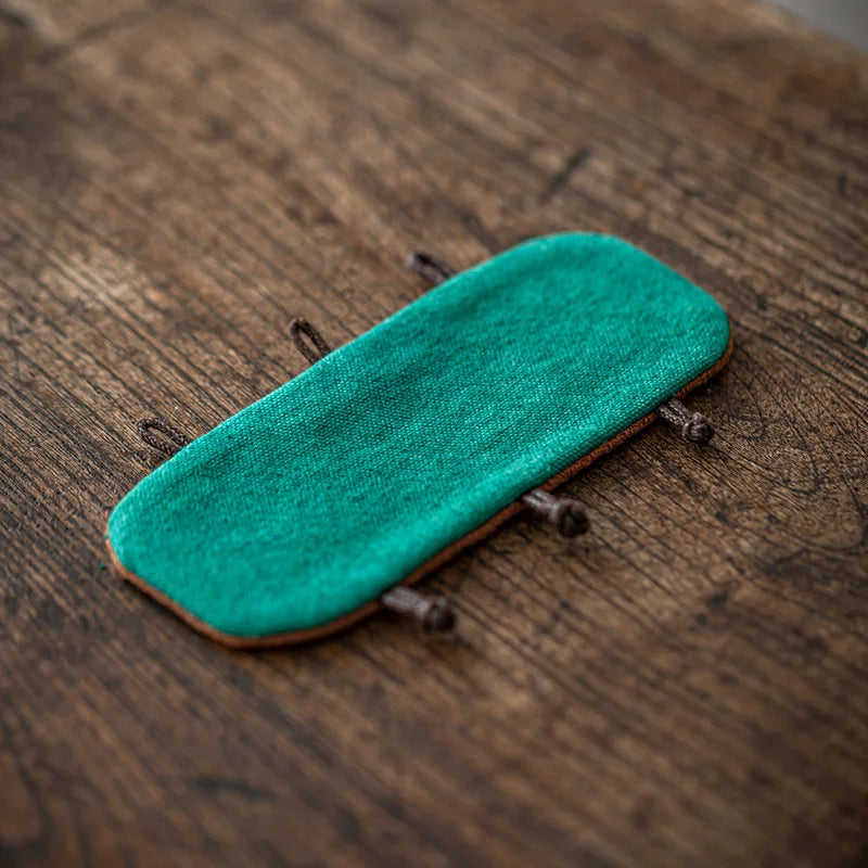 Couvre poignée de théière isolante 12x7cm Cyan Ma Théière