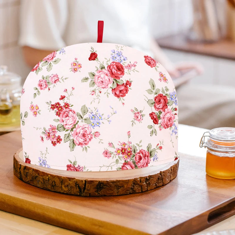 Couvre théière isolante en coton motif fleurs Ma Théière