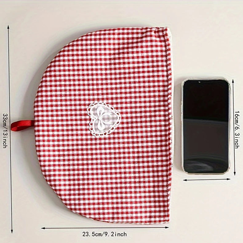 Couvre théière universel en coton isolant motif quadrillé Ma Théière