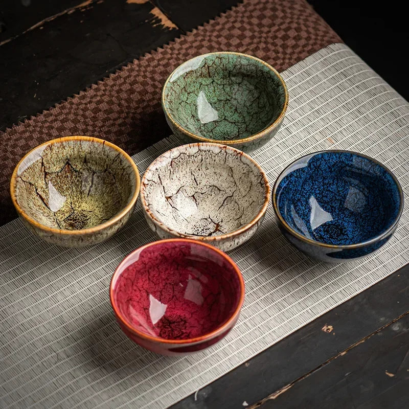 Ensemble de 5 tasses de thé en céramique - 100ML Ma Théière