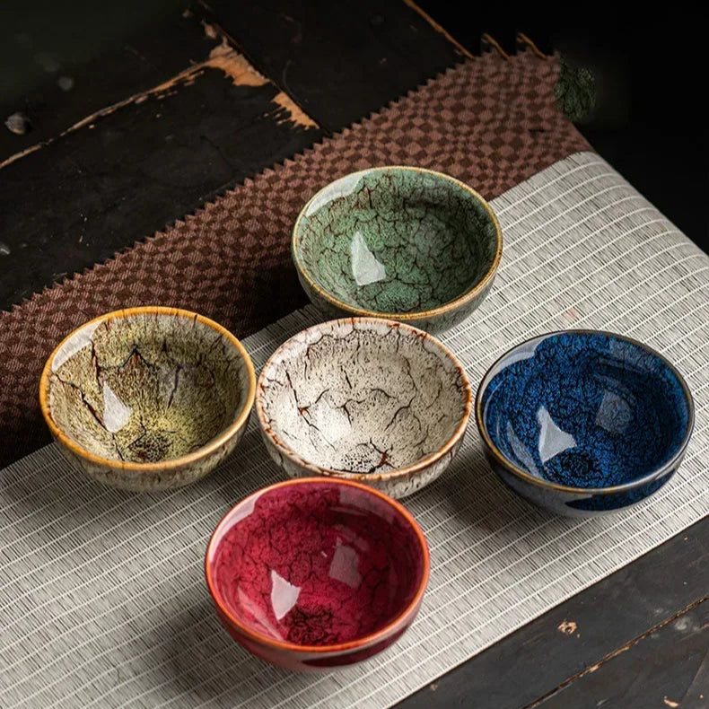 Ensemble de 5 tasses de thé en céramique - 125ML Ma Théière