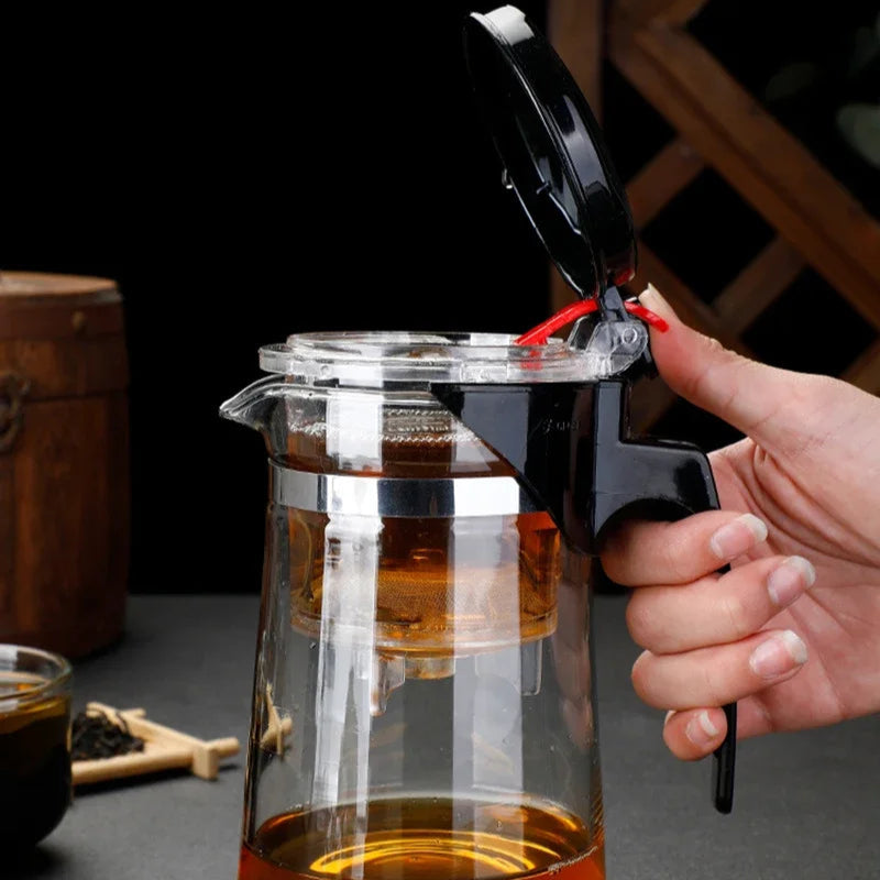 Ensemble théière en verre avec infuseur et 2 tasses Ma Théière