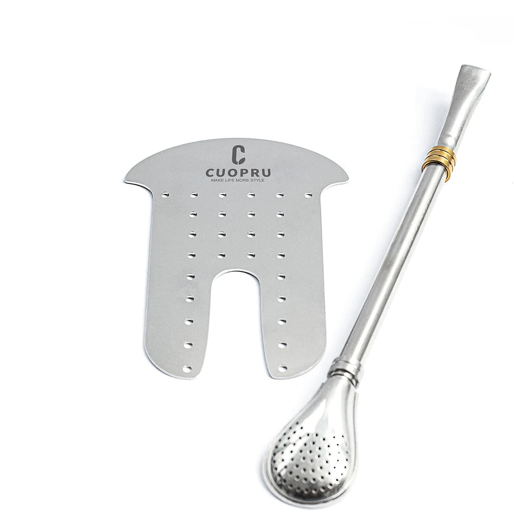 Kit calebasse maté en métal isotherme + bombilla maté + séparateur Ma Théière