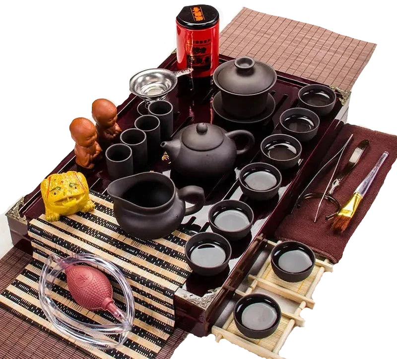 Service à thé en céramique chinois 26 pièces