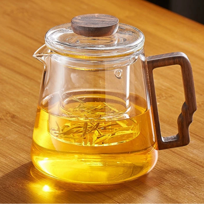 Service à thé en verre avec filtre + 2 tasses Ma Théière