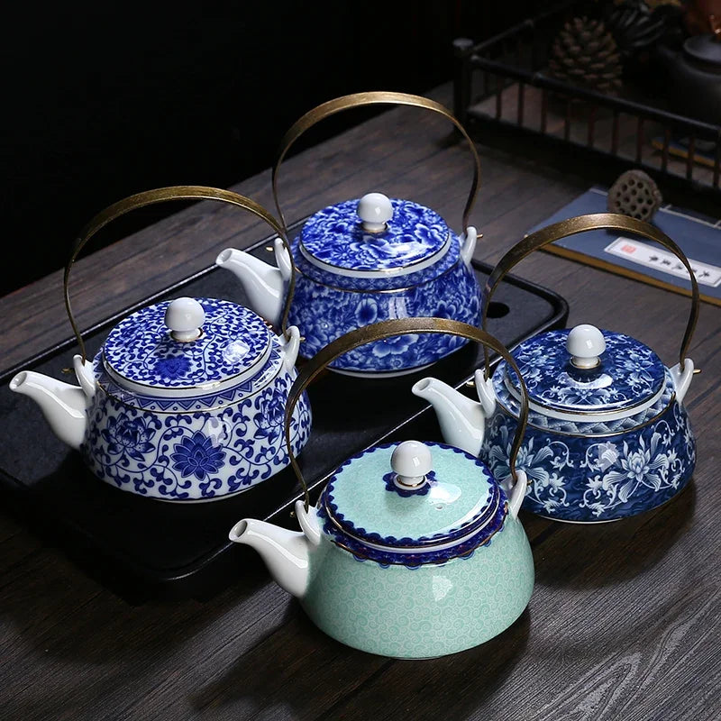 Service à thé théière en porcelaine chinoise 6 tasses - 620ml Ma Théière