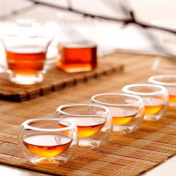 Tasses à thé en verre double paroi isotherme - 50ml Ma Théière