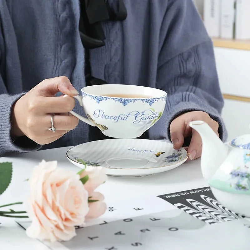 Théière anglaise 250ML + tasse en céramique 230ML peaceful Ma Théière