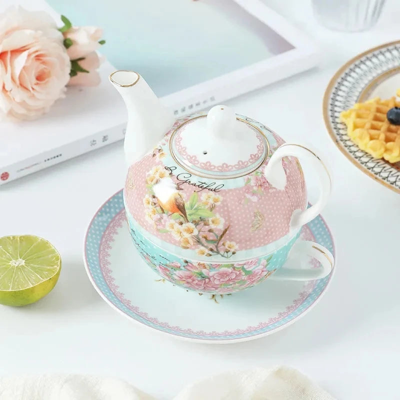 Théière anglaise 250ML + tasse en céramique 230ML peaceful Ma Théière