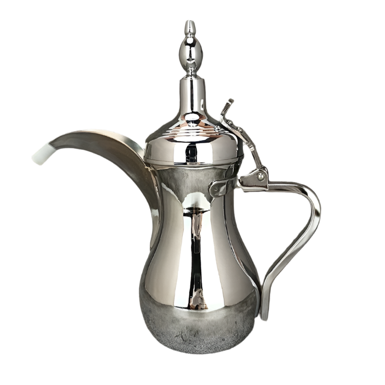 Théière en acier inoxydable marocaine - Argent