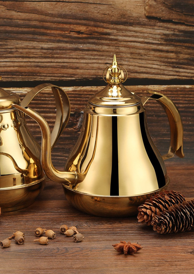 Théière en acier inoxydable marocaine avec filtre - 1,8L Ma Théière