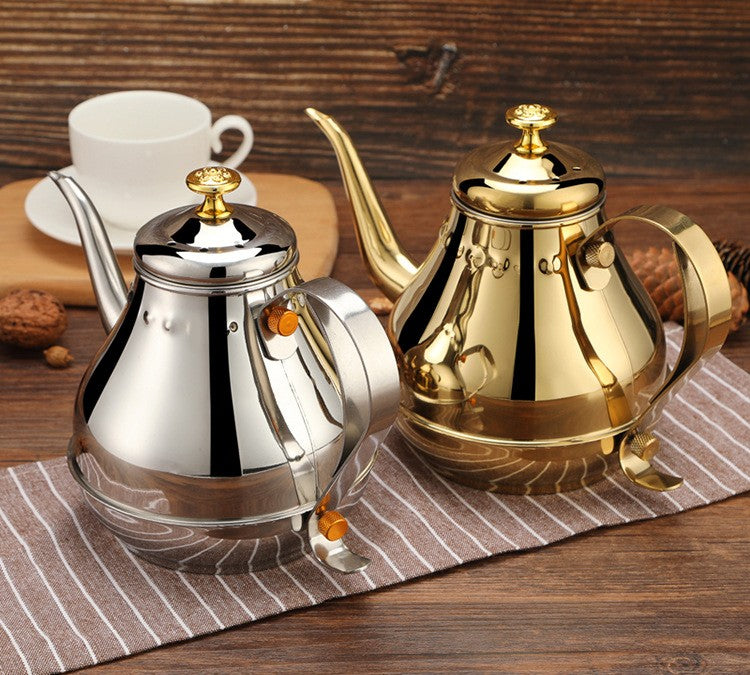 Théière en acier inoxydable marocaine avec filtre - 1,8L Ma Théière