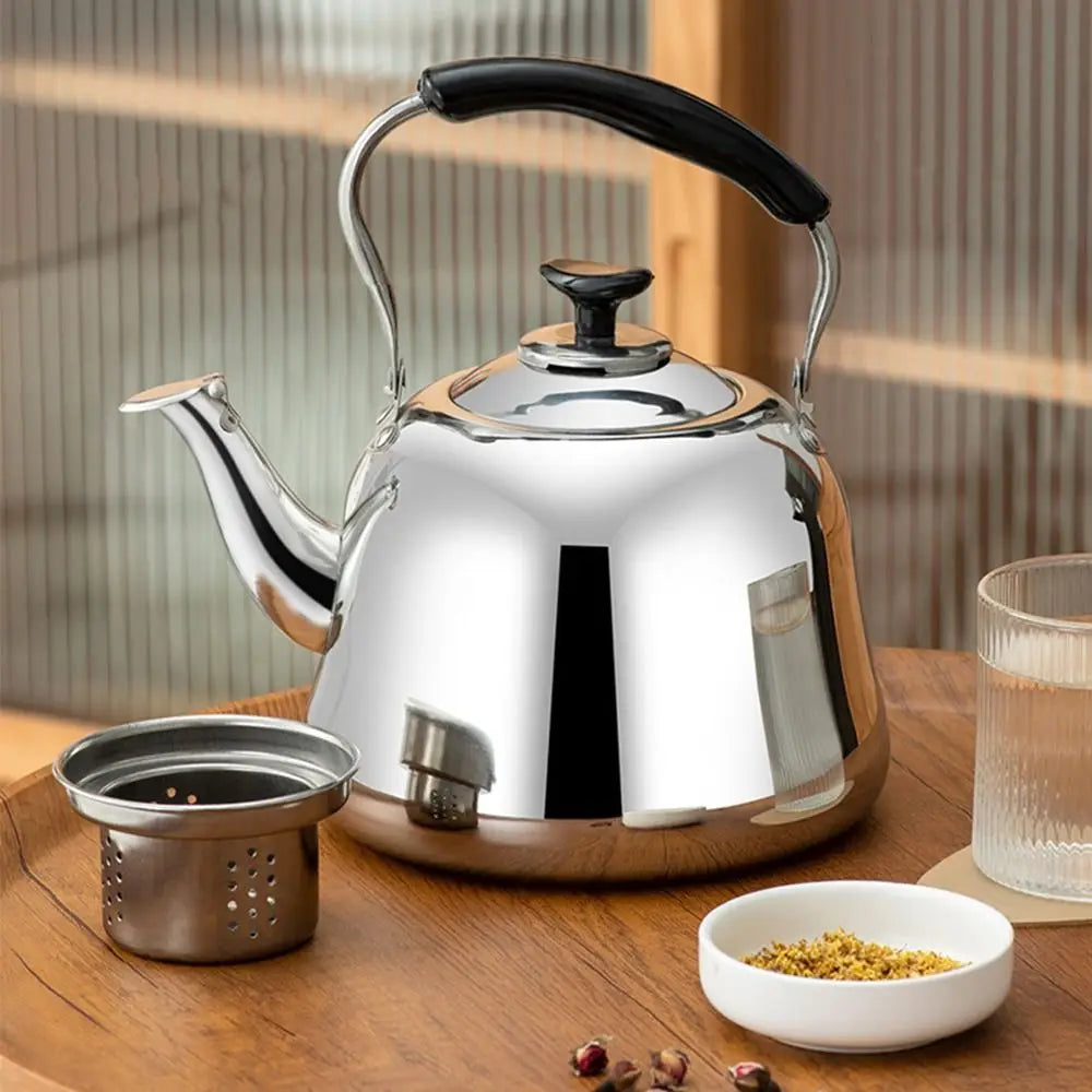 Théière en acier inoxydable sifflante et polyvalente Ma Théière