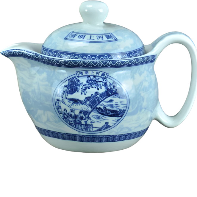 Théière en céramique avec filtre chinoise rivière - 350ml