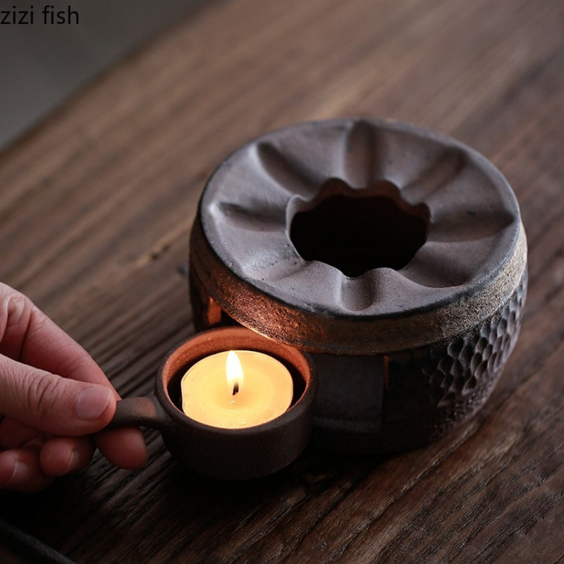 Théière en céramique chinoise avec four chauffant Ma Théière