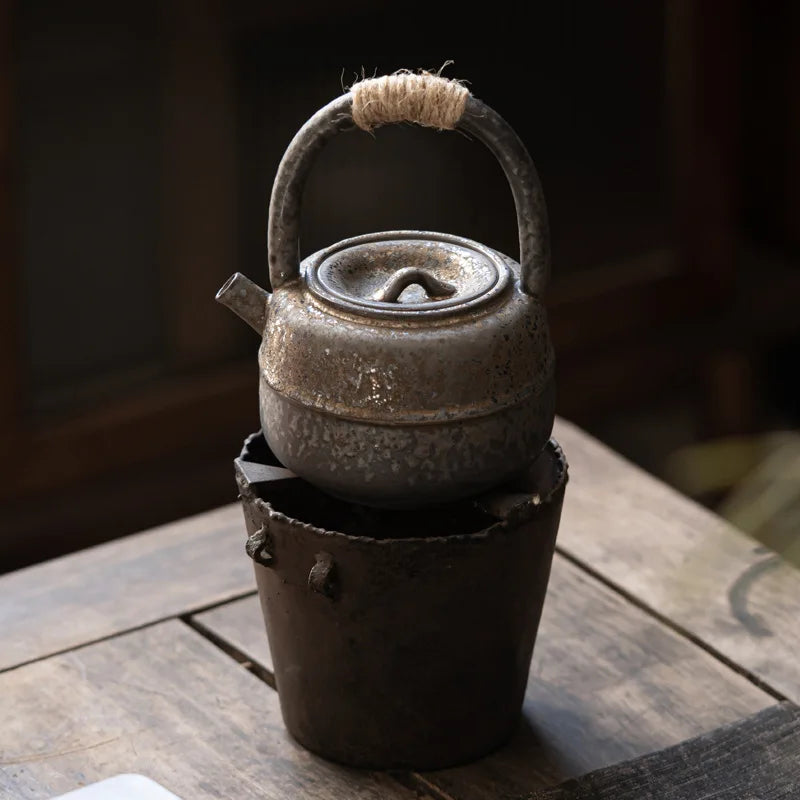 Théière en céramique japonaise marron - 450ml Ma Théière