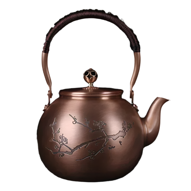 Théière en cuivre japonaise branche de cerisier - 1500mL