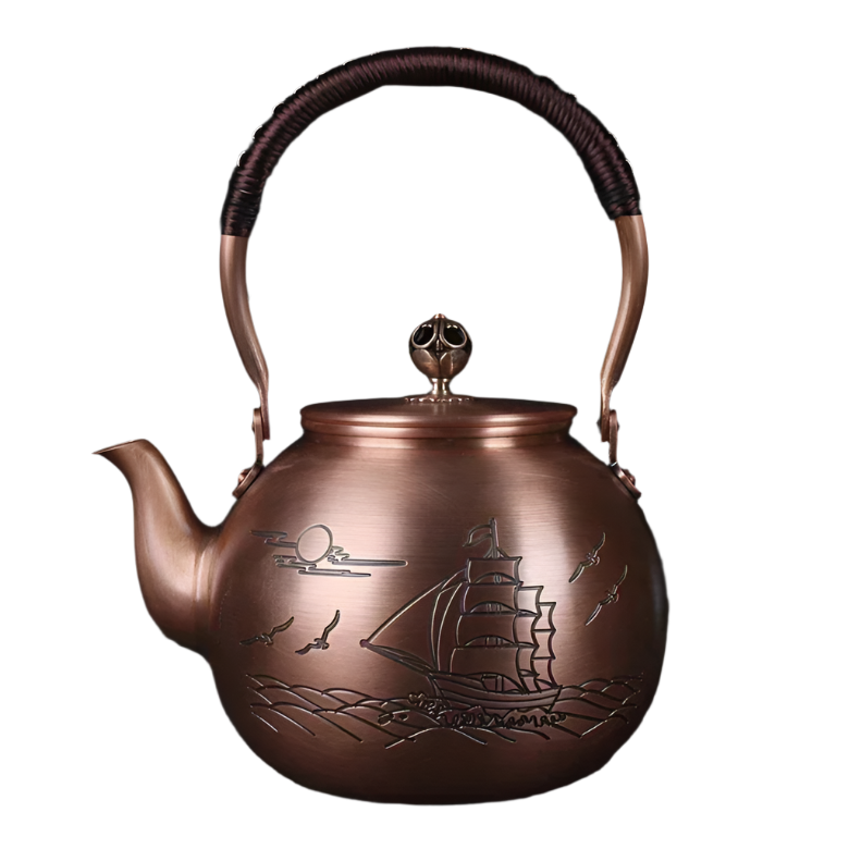 Théière en cuivre japonaise voyage maritime - 1500mL