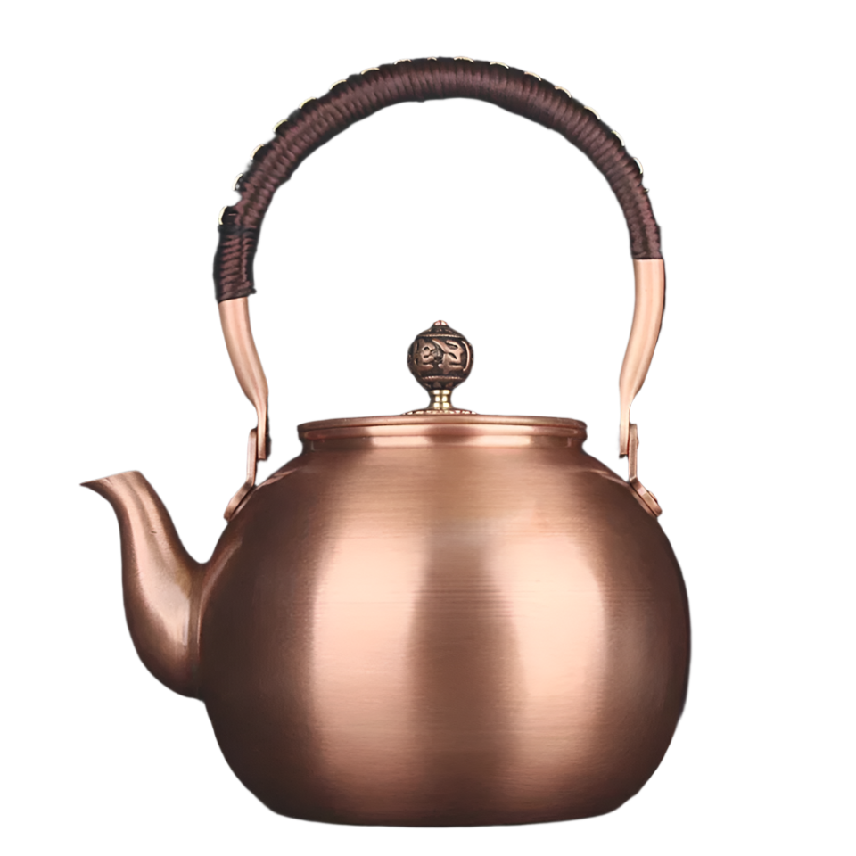 Théière en cuivre lisse style japonaise  - 1500mL
