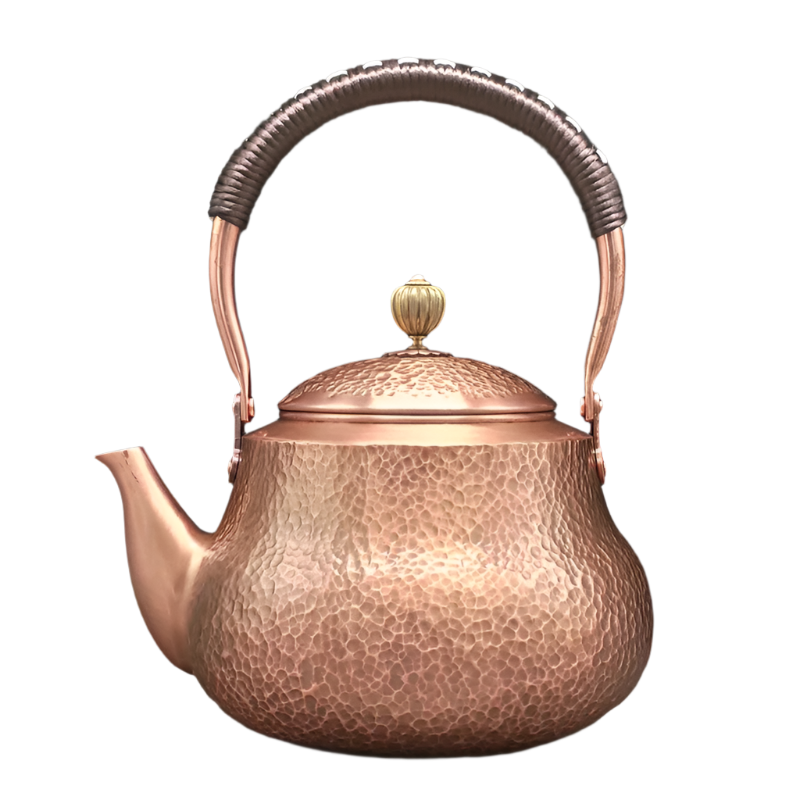 Théière en cuivre martelé faite à la main - 1.6L