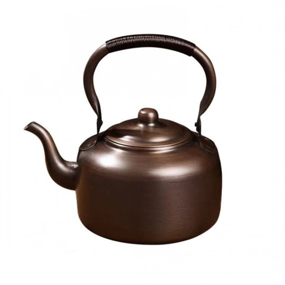 Théière en cuivre martelé faite main grande capacité - 3L A gaz Ma Théière