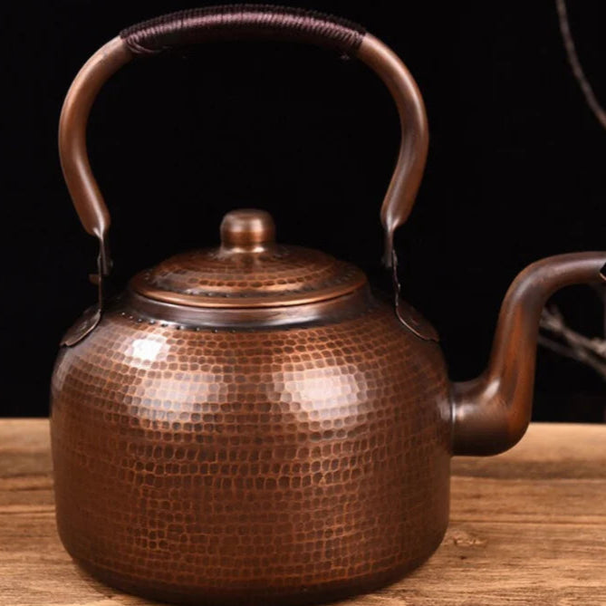 Théière en cuivre martelé faite main grande capacité - 3L Ma Théière