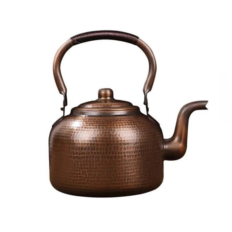 Théière en cuivre martelé faite main grande capacité - 3L Martelé Ma Théière