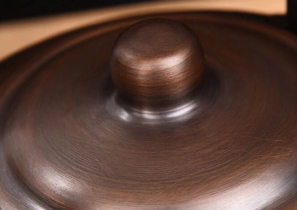 Théière en cuivre martelé induction faite à la main 3L Ma Théière