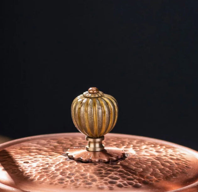 Théière en cuivre style rétro avec filtre Ma Théière