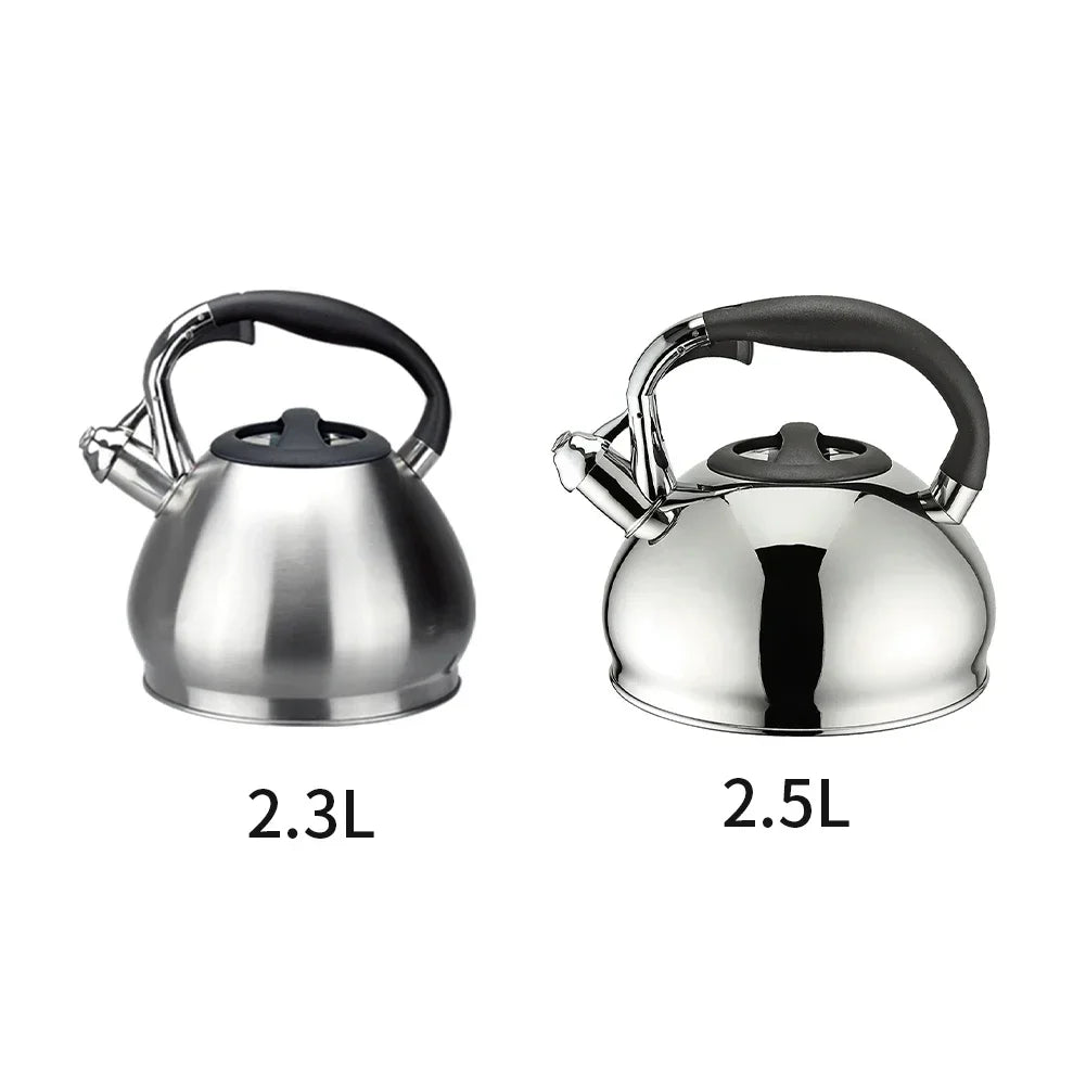 Théière en inox sifflante à induction 2.3L - 2.5L Ma Théière