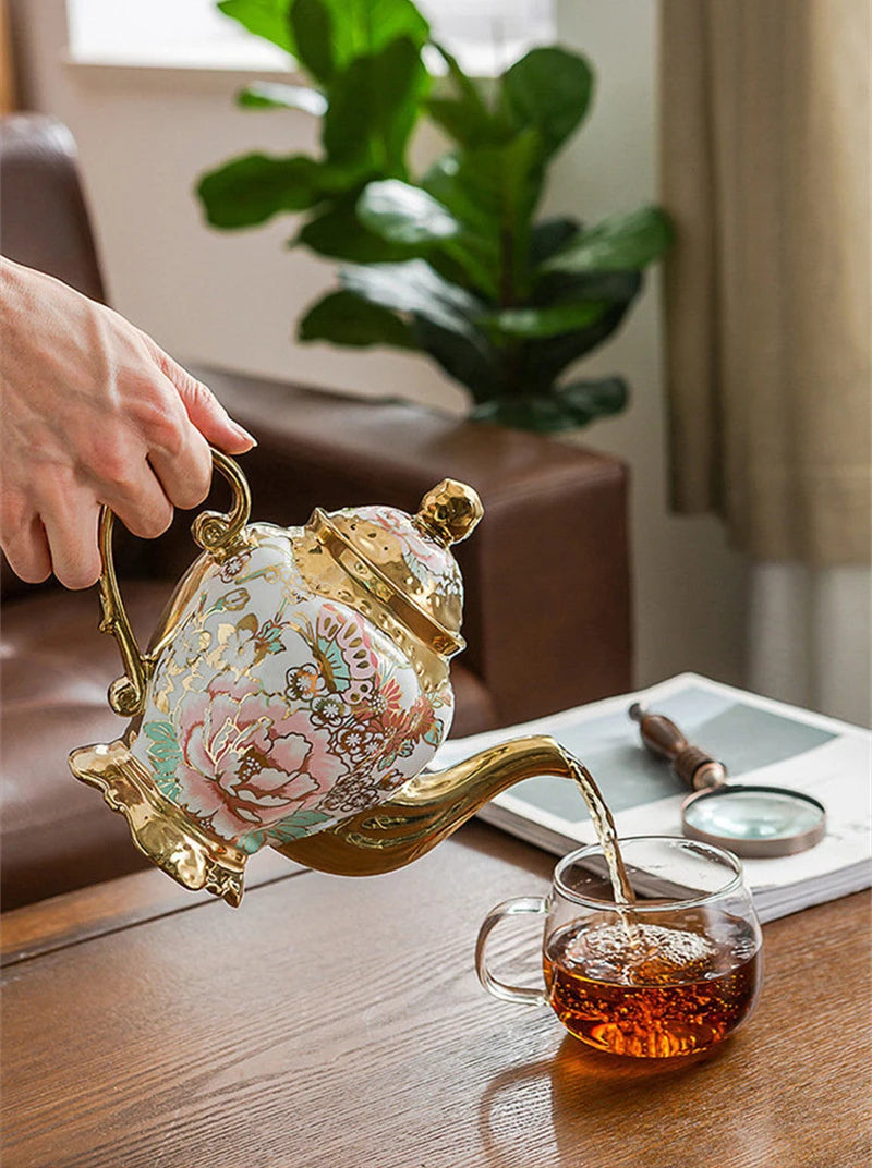 Théière en porcelaine anglaise deluxe Ma Théière