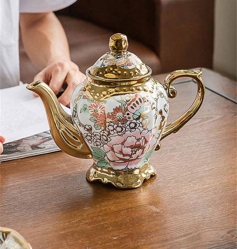 Théière en porcelaine anglaise deluxe Ma Théière