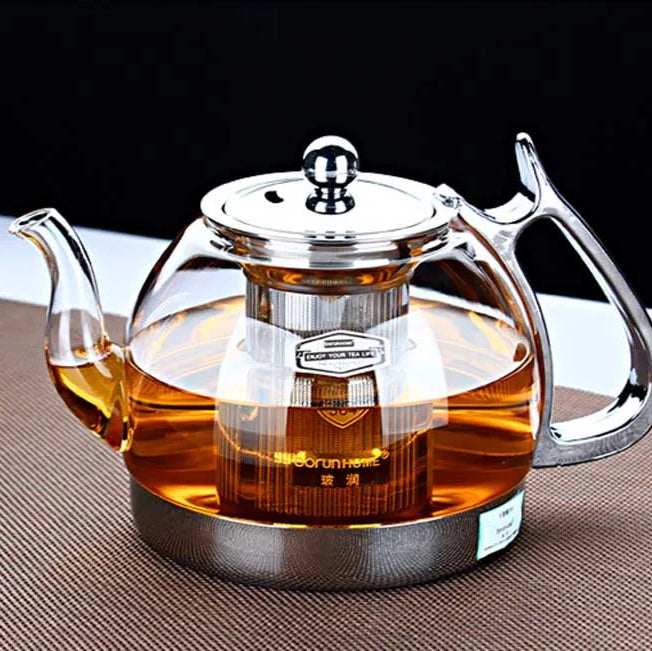 Théière en verre à induction avec filtre 800ml - 1000ml Ma Théière