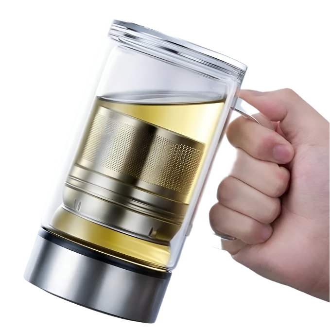 Théière en verre avec filtre - 400ML