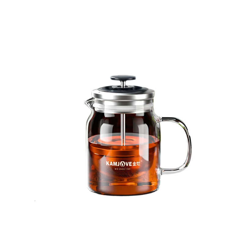 Théière en verre avec filtre french press 380ml - 560ml