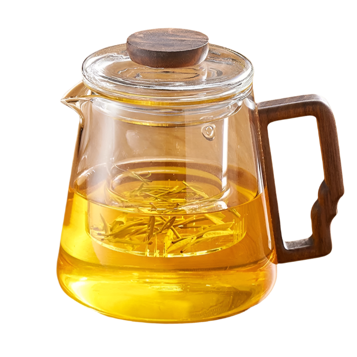 Théière en verre grisé avec filtre - 620ML