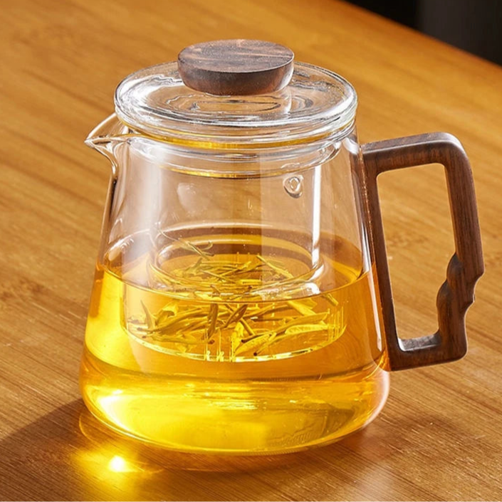 Théière en verre grisé avec filtre - 620ML Transparent Ma Théière