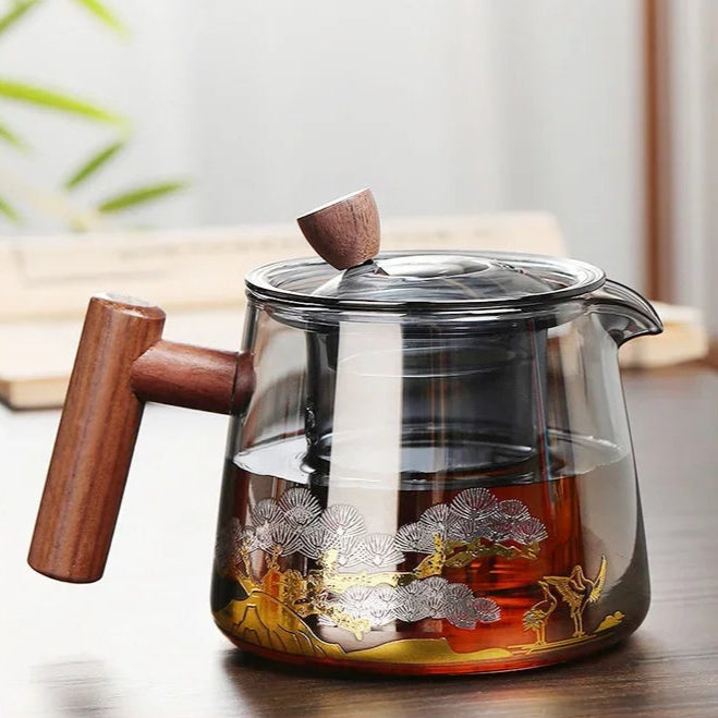 Théière en verre japonaise avec filtre Dessin Ma Théière