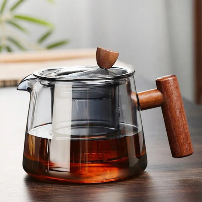 Théière en verre japonaise avec filtre Teinté Ma Théière