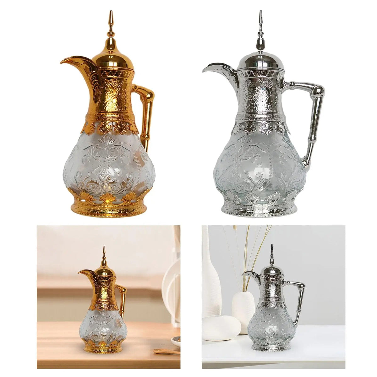 Théière en verre marocaine avec poignée latérale deluxe Ma Théière