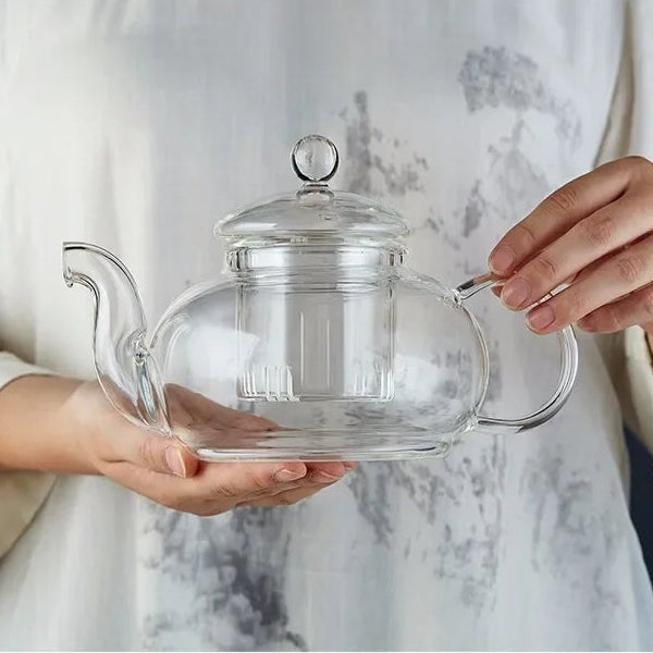 Théière en verre résistant et infuseur Ma Théière