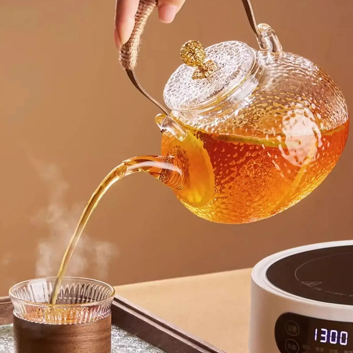 Théière en verre translucide avec filtre 700 - 900ml Ma Théière