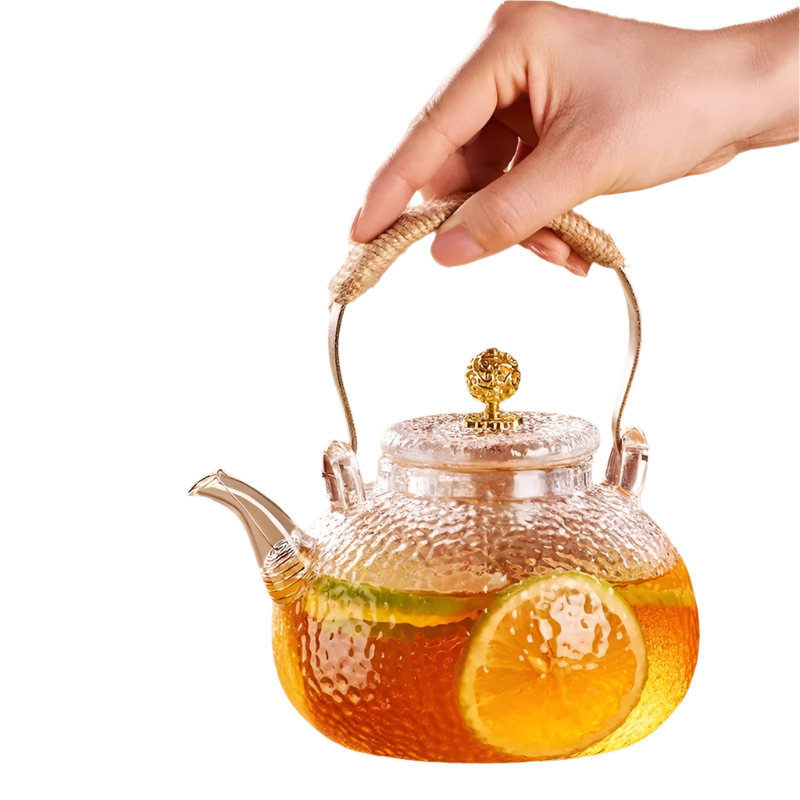 Théière en verre translucide avec filtre 700 - 900ml