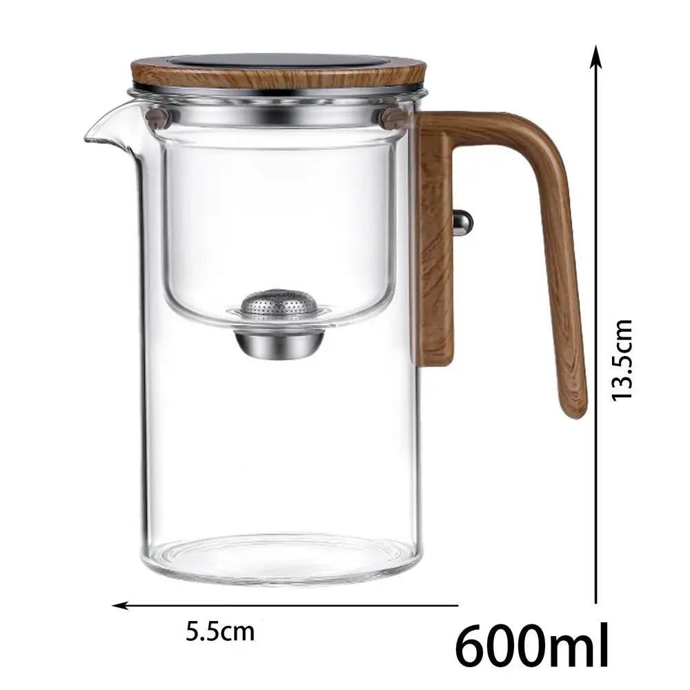 Théière en verre transparent aspiration magnétique 600mL Ma Théière
