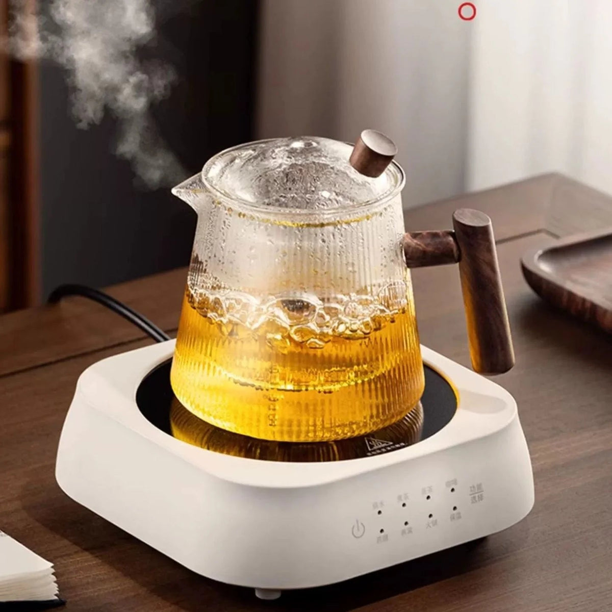 Théire en verre avec poignée latérale et filtre Ma Théière