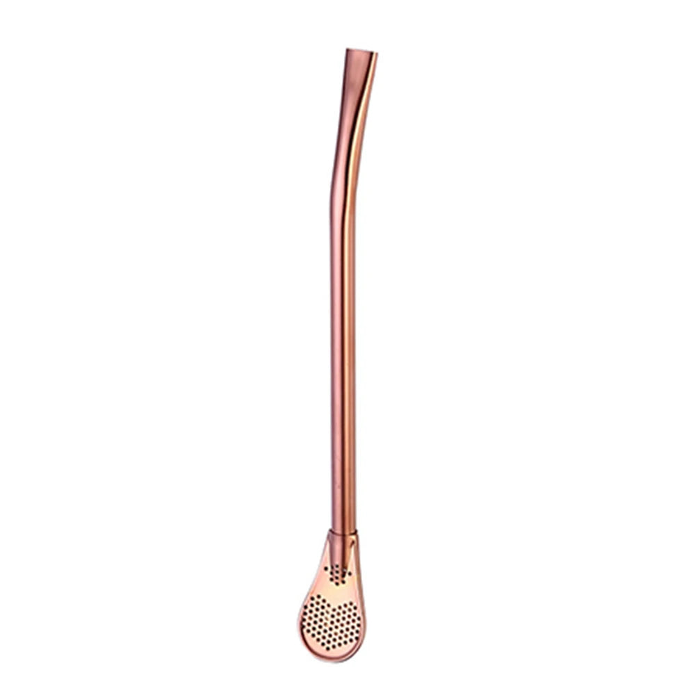 Bombilla - Paille à maté colorée Bronze Ma Théière